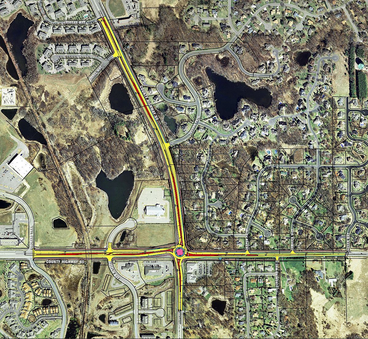 CSAH 50 at CSAH 60 Layout